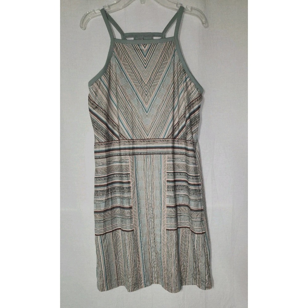 prAna Womens‎ Striped Tank Top Dress Size S Sleeveless Straps Stretchy
